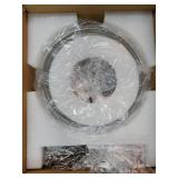 Glass Pendant Light Kitchen Island,11.8 Farmhouse Brushed Nickel Pendant Lighting with Clear Glass Shade, Modern Pendant Light Fixture for Kitchen Sink Dining Room Hallway Entryway. GLASS BROKEN. - Re