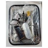 8.5L/2.25Gal Elevated Dog Water Fountain, Xetino 4 Height Adjustable Raised Dog Water Bowl Dispenser for Large Dogs with Stainless Steel Tray, Pet Water Fountain with Ultra Quiet Pump and Filter - Ret