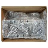 Hanging Shower Caddy Organizer - No Drilling Shower Organizer with Hooks, Rustproof & Waterproof 304 Stainless Steel Bathroom Shelves - Brushed Nickel - Retail: $28