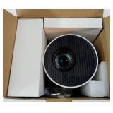 Mini Portable Projector with 4K Support, Bluetooth 5.4 WIFI6, 5watt Sound Base Speaker, 260 ANSI, Android 11, 210° Rotation , Auto Keystone Correction Video Projector HY300 PLUS - Retail: $129