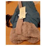 Small Dog Coat, Dog Coat for Small Dogs, Reflective Windproof Dogs Jackets with Built-in Harness, Doggy Winter Jacket with Zipper On Back, Warm Pet Coats with Fleece Lining, Blue, S - Retail: $33