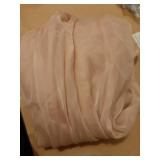 Blush Pink Sheer Window Scarf Valance for Girls Room Soft Voile Curtain Scaves Wedding Party Bed Canopy,1 Panel 52 x 144 Inches Long