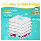 Washable Dog Diapers Female 3 Pack Reusable Premium Highly Absorbent Doggie Diaper, Flexible Puppy Diaper, Durable Leak-Proof Leopard Dog Diapers for Period Heat Incontinence Puppy Training, XS - Reta