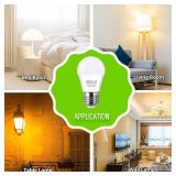 25 Watt Equivalent Light Bulbs, A15 LED Light 3W E26 Base 2700K Warm White Low watt Light Bulbs, Nightstand Light Bulb, Table Lamp Bulb, 4 Pack - Retail: $10