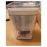 1100ML Yogurt Strainer, Yogurts-Filter Milk Strainer with Fine Mesh Bag, Lid And Scale Mark, for Making Thick Greek-Yogurts, Soybean Milk, Kefir, Berries, Soup, Fruit Juice, Coffee - Retail: $14