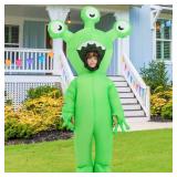Halloween Inflatable Alien Costume Kids Cosplay Costumes Funny Ride on Blow Up Costumes Alien Suit for Teens (48