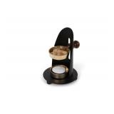 Incense Burner, Black and Gold Incense Holder - Tea Light Candle or Charcoal Resin Heated. for Home Decor, Beautiful Adjustable Design, Spiritual Gifts, Offering Calming Atmosphere - Retail: $30