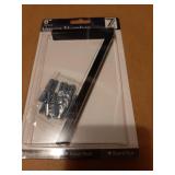 6 Inch Stainless Steel Floating House Number, Metal Modern House Numbers, for Outdoor Mailbox Yard Home Wall Door Garage Gate with Nail Kit, Coated Black, 911 Visibility Signage - Retail: $10