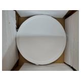 12-Piece Plastic Dinnerware Set Plates and Bowls Sets Service for 4 Matte White Melamine Plates Unbreakable Plastic Outdoor Camping Dishes Decor Dishwasher Safe - Retail: $29