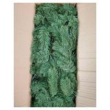 2PCS 9ft Pre-Lit Christmas Garland, Artificial Lighted Norfolk Pine Garland with Multi-Color Lights, Battery Operated Garland for Mantle Stairs Table Fireplace Xmas Decoration Outdoor & Indoor - Retai