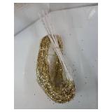 6 Pcs Christmas Gold Artificial Glitter Picks Spray 35 Christmas Tree Ornaments Snow Weeping Tree Berry Stems Spray Long Glitter Branch Sticks for Winter Holiday Wedding Ornament Supply - Retail: $28"