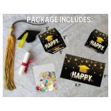 Graduation Exploding Money Boxes Kit, Black Gold Bounces Cash Exploding Money Boxes with Confetti, Congrats Grad Pop up Gift Boxes for 2024 High School College Graduation Party