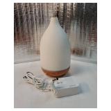 Oil Diffuser, 150ML Ceramic Diffuser for Essential Oils Handcrafted Aromatherapy Diffuser Ultrasonic Cool Mist Humidifier with 2 Mist Modes Waterless Auto Off for Room Office, White - Retail: $25