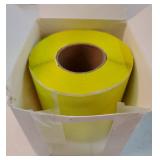 Rectangular Color Coding Packing Labels 3X5 Inch 250 Per Roll, Fluorescent Yellow Moving Stickers for Boxes Color Coded, Packing Labels Stickers for Inventory Warehouse. COUNT UNKNOWN. - Retail: $10