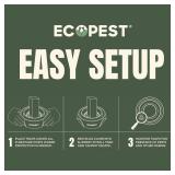 Bed Bug Interceptors 4 Pack | Bed Bug Blocker (Pro) Interceptor Traps (White) | Insect Trap, Monitor, and Detector for Bed Legs - Retail: $16