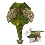 Small Animal Bunny Costume Dinosaur Cosplay Halloween Pet Outfits for Rabbit Small Tiny Puppy Dog & Kitten 2lb to 4lb - Retail: $14