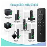 Replacement Voice Remote Control Fit for FireSeries Smart TV Stick 4K / Stick Lite/Stick (2nd Gen), TVs Cube (1st & 2nd Gen), and Smart TV (3rd Gen), N0t for Roku TV - Retail: $8