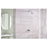 Moen Gibson Chrome Posi-Temp Pressure-Balancing Modern Valve Handle Only Trim, Valve Required, T2901 - Retail: $59