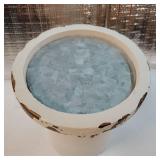 Rustic Wood Candle Holders Pillar, Distressed White Candle Holder, Wooden Candlestick Farmhouse Candle Holders Vintage Pillar Candle Holder for Dining Table Centerpiece, Shabby Chic Decor - Retail: $2