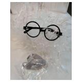 6 PCS Old Man Mad Scientist Wig Set, Crazy Physicist Costume, Dressing Up Grandpa for Kids 100th Day of School, Cosplay Party With Eyebrows, Mustache, Glasses - Retail: $9