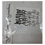 3 Sheets PADOUN Temporary Tattoos, Halloween Fake Tattoos for Men, Tattoo Sticker for Halloween Cosplay Costumes and Party Accessories - Retail: $8