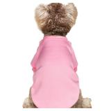 Puppy Sweater for Small Dogs Clothes Warm Winter Cat Clothe Pet Sweatshirt Knitwear Doggie Kitten Clothing, Pink, Small - Retail: $10