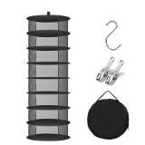 Herb Drying Rack Hanging Collapsible Drying Net for Garden Hydroponic Plant, Flowers, Herbs, Dry Mesh Folding Dryer (8 Layer) - Retail: $19