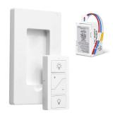 Wireless Dimmer Switch, Remote Light Switch and Receiver kit, Compatible with Alexa Voice Control, Smart Wall Switch Lighting Fixture for Ceiling Lights Pendant Lamps, Support 2.4G&5G. HOUSING CRACKED