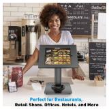 Anti-Theft iPad Kiosk Stand POS iPad Security Stand & Locking Tablet Holder Heavy Duty Base, 360° Swivel, 75° Tilt Bracket Perfect for Retail Business (Black) - Retail: $70
