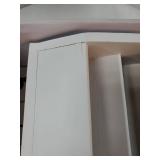 Vision Key Holder Wall Mount and Mail Organizer : Farmhouse Key and Mail Holder for Wall with Drawer and 7 Key Hooks - Decorative Home Organization for Wall Decor Aesthetic (White). CRACKED. - Retail: