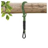Heavy Duty Tree Swing Ropes, Hammock Tree Straps Hanging Kit, for Outdoor Swings Hammock Playground Set Accessories (1.75ft,21,Green,1Pack) - Retail: $14"