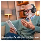 Wireless Headphones for TV, TV Headphones Wireless for Seniors with Transmitter Charging Base, Perfect Audio Sync, Ideal Gift for The Mom, Seniors, Parents - Retail: $70