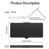 Universal Wireless Keyboards Ultra Light Portable Mini Keyboard with Adjustable Angle Stand & Leather Case, Computer Keyboards Rechargeable Travel Bluetooth Keyboard for iPad Android, Windows and iOS 