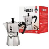Moka Express Iconic Italian Stovetop Espresso Maker (Silver, 3 Cups) - Retail: $45