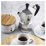 Moka Express Iconic Italian Stovetop Espresso Maker (Silver, 3 Cups) - Retail: $45