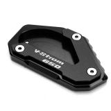 Compatible with VSTROM 650 V-STROM 650 XT 650XT DL650 2004-2023 2024 2025 CNC Motorcycle Kickstand Pad Support Plate Foot Side Stand Extension - Retail: $20