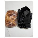 2 Pcs Black Women Halloween Costume Orange Red Wig and Leg Holster Belt Costume for Halloween Women Movie Cosplay Accessories - Retail: $37