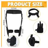 2 Pcs Black Women Halloween Costume Orange Red Wig and Leg Holster Belt Costume for Halloween Women Movie Cosplay Accessories - Retail: $37