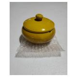 Ceramic Ashtray with Lids, Windproof, Cigarette Ashtray for Indoor or Outdoor Useï¼Ash Holder for Smokers, Desktop Smoking Ash Tray for Home Office Decoration - Yellow - Retail: $10