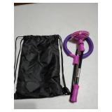 Purple Ankle Skip Ball with Flashing Lights, Toy for Kids Indoor & Outdoor, Flashing Swing Ball Foldable Sports Toy, Birthday Gifts for Kids 3 4 5 + - Retail: $17