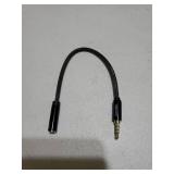 3.5mm TRS to TRRS Adapter Cable, Microphone Audio Adapter, TRS Female to TRRS Male Converter for Smartphone, PS4, Tablet, Laptop - Retail: $9