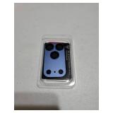 iPhone 17 Pro Max Camera Lens Protector, [All-in-one Frosted] [Strong-Adhesion] Metal Frame Tempered Glass Camera Lens Cover-Dark Blue - Retail: $10
