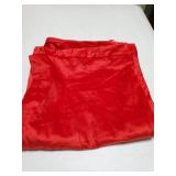 Pack of 2 Christmas Bright Red Velvet Throw Pillow Covers 22x22 Inch Soft Solid Decorative Square Cushion Cases for Couch Sofa Bedroom - Retail: $25