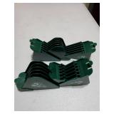 Clipper Guards Compatible with Wahl 10 12 14 16 18 20 Hair Clipper Guards 6pcs Extra Long Clipper Guard Attachments 2.5 Inch Clipper Guides Multiple Sizes Universal 2.5, 2.25", 2", 1.75", 1.5", 1.25" 