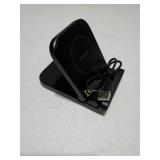 Wireless Charger for Samsung Z Flip 7, SwanScout 501S, Foldable Fast Wireless Charging Stand for Galaxy Z Flip 7/6/5/4/3, Charging Station for Samsung Z Flip Series/Razr+(No Adapter) (Black) - Retail: