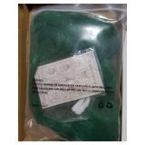 Miss U Hair Short Wavy Vibrant Green Wig with White Eyebrow Set Cosplay Outfit Wig - Retail: $16