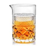 Cocktail Mixing Glass - Premium 22oz - Solid, Stable, Sturdy Hand Blown Crystal - Professional Quality Barware - Gift for Wedding, Anniversary, Birthday, Father