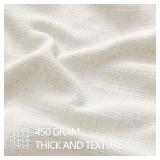 MIULEE Thick Textured Long Body Pillowcase, 1 Pack 14x36 Natural Beige Decorative Body Pillow Cover for Bed Couch Sofa, Neutral Linen Cushion Cases, Modern Farmhouse Home Decor, No Filling - Retail: $