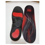 220+ lbs Plantar Fasciitis High Arch Support Insoles Men Women - Orthotic Shoe Inserts - Boot Work Shoe Insole (M, Black) - Retail: $30