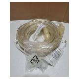 Rope Lights Outdoor, 18ft 216 LED Red Christmas Rope Lights Connectable, 120V Plugin Red Christmas Light Waterproof Clear Tube Lighting Indoor for Xmas Patio Garden Party Home Decorations - Retail: $2